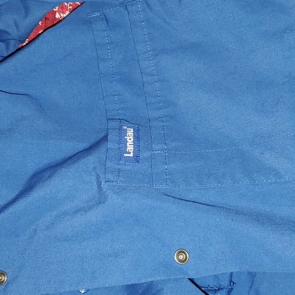 Landau SM Blue Button-Up Lab Jacket - Picture 3 of 4